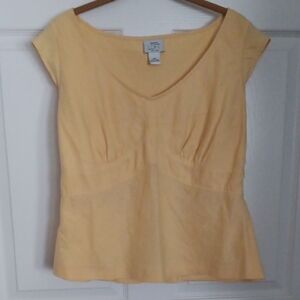 LOFT Women's Yellow Top